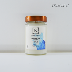 Candela di soia - Miele e tube rosa